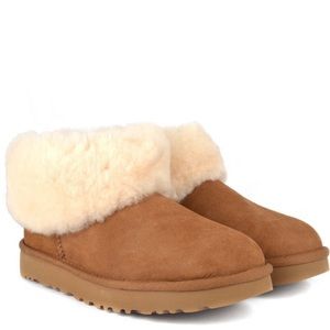 UGG Classic Mini Fluff Chestnut Boot (9)